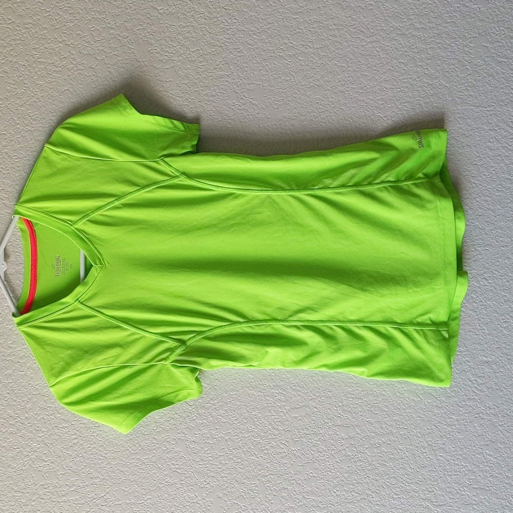 Spalding Bright Green Athletic Shirt